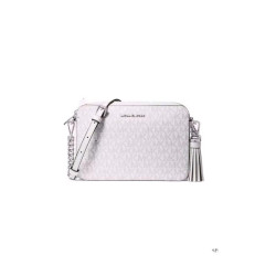 Ginny Medium Logo Crossbody Bag - purple