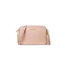 Ginny Medium Logo Crossbody Bag dk milk