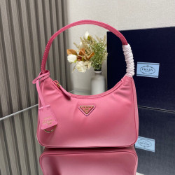 Prada Cream Nylon Re-Edition 2000 Bag-pink