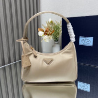 Prada Cream Nylon Re-Edition 2000 Bag-milk