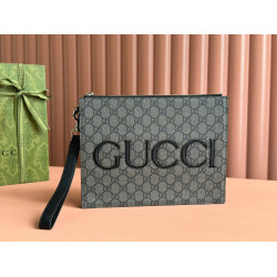 GG Canvas pouch with strap