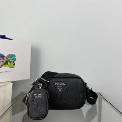 Authentic prada women's crossbody bag single-compartment shoulder bag black